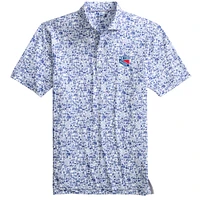 Polo johnnie-O pour hommes, bleu/blanc, New York Rangers Slapshot