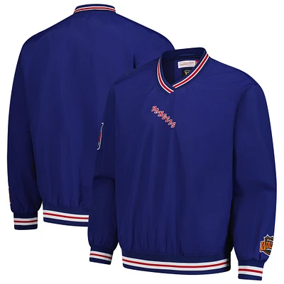 MNC RANGRS ROYAL MENS CLASSIC VINTAGE LOGO NYLON PULLOVER JACMENPLV