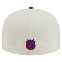 Men's New Era  White New York Rangers Chrome Two-Toned 59FIFTY Fitted Hat