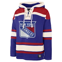 Men's '47 Artemi Panarin Royal New York Rangers Big & Tall Lace-up Pullover Hoodie