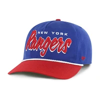 Men's '47 Blue/Red New York Rangers Dropshadow Rope Hitch Adjustable Hat
