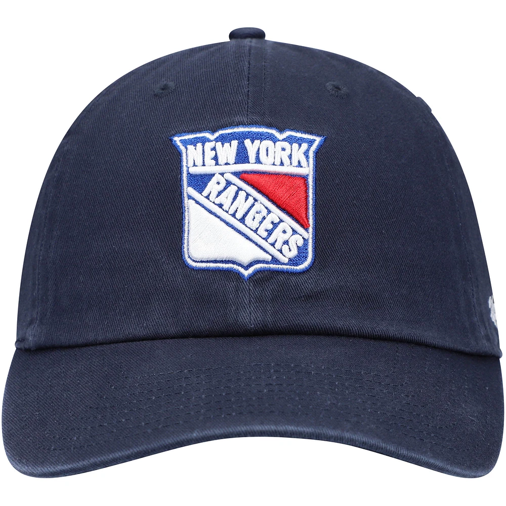 Casquette réglable Clean Up des Rangers de New York '47 bleu marine pour homme