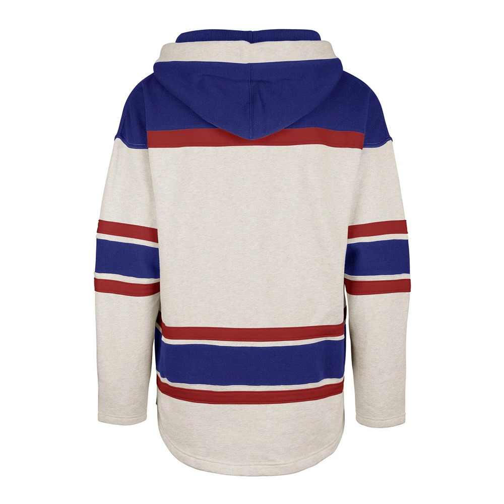 Chandail à capuchon lacets '47 Oatmeal New York Rangers Rockaway pour hommes