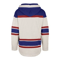 Chandail à capuchon lacets '47 Oatmeal New York Rangers Rockaway pour hommes