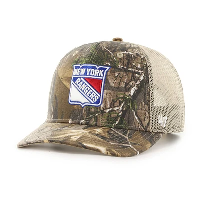 Men's '47 Realtree Camo New York Rangers Logo Trucker Adjustable Hat