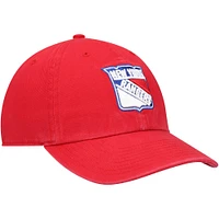 Casquette réglable '47 Red New York Rangers Clean Up pour homme