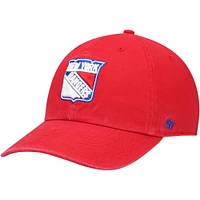 Casquette réglable '47 Red New York Rangers Clean Up pour homme