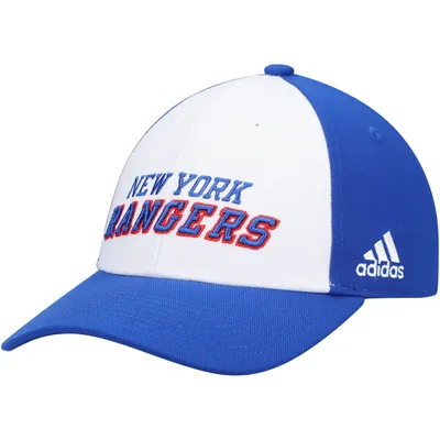 Men's Mitchell & Ness Blue New York Rangers Team Seal Trucker Snapback Hat