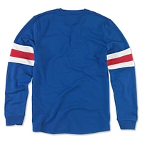 Men's American Needle Blue New York Rangers Sudbury Long Sleeve T-Shirt