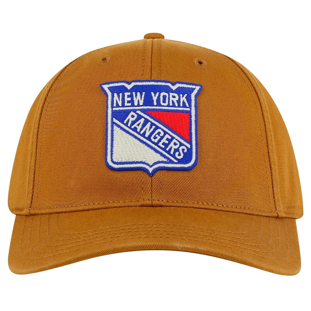 Men's American Needle  Tan New York Rangers Hepcat Washed Twill Adjustable Hat