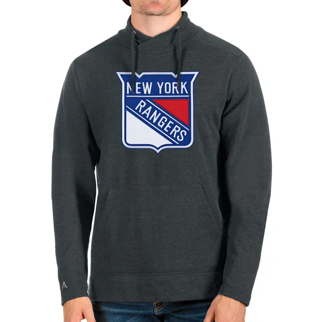 Men's Adidas Gray New York Rangers Reverse Retro 2.0 Vintage Pullover Sweatshirt