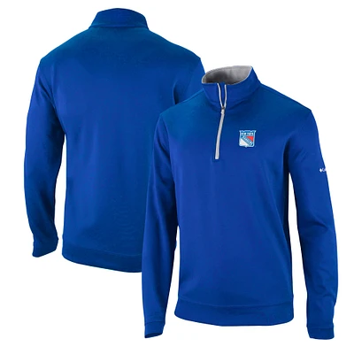 Veste bleue Columbia Rangers Wickham Hills Omni-Wick Quarter-Zip pour hommes