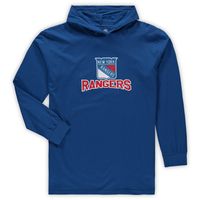 Men's Concepts Sport Blue New York Rangers Big & Tall Pullover Hoodie Joggers Sleep Set