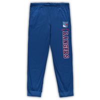 Men's Concepts Sport Blue New York Rangers Big & Tall Pullover Hoodie Joggers Sleep Set