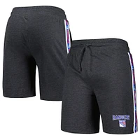 Short Concepts Sport Charcoal New York Rangers Team Stripe pour hommes