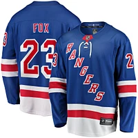 Maillot réplique à domicile Breakaway bleu des Rangers de New York pour hommes Fanatics Adam Fox