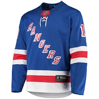 Maillot de joueur échappé Premier Breakaway des Rangers New York Fanatics Alexis Lafrenière bleu pour hommes