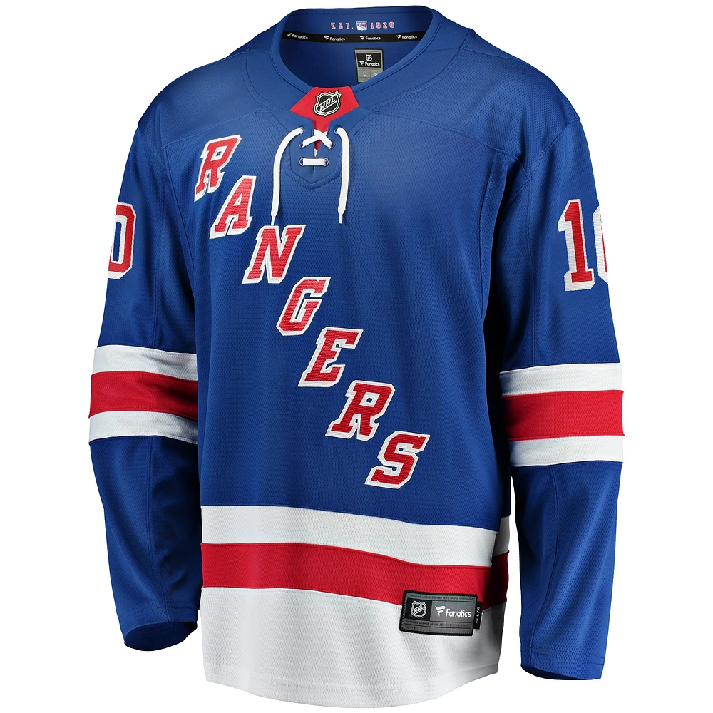 Maillot de joueur échappé à domicile Fanatics Artemi Panarin bleu des Rangers New York pour hommes