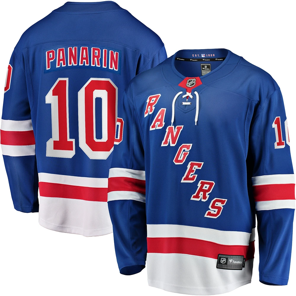 Fanatics pour hommes Artemi Panarin bleu New York Rangers Home Premier Breakaway Player - Maillot