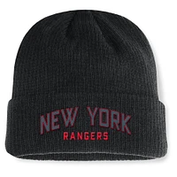 Bonnet à revers Andee des New York Rangers noir pour hommes Fanatics