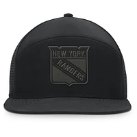 Men's Fanatics Black New York Rangers Front Office Adjustable Hat