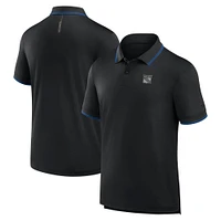 Men's Fanatics Black New York Rangers Front Office Move Mono Polo