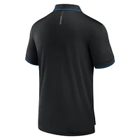 Men's Fanatics Black New York Rangers Front Office Move Mono Polo
