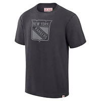 T-shirt noir fanatiques pour hommes des Rangers de New York fabriqué au Canada