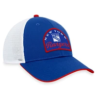 Men's Fanatics Blue/White New York Rangers Fundamental Adjustable Hat