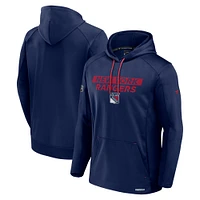 Men's Fanatics Blue New York Rangers Big & Tall Authentic Pro Pullover Hoodie