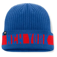 Men's Fanatics Blue New York Rangers Blueliner Cuffed Knit Hat