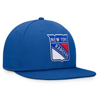 Casquette Snapback avec logo principal des Rangers de New York bleu fanatiques pour hommes