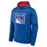 Men's Fanatics  Blue New York Rangers Defender Pullover Hoodie