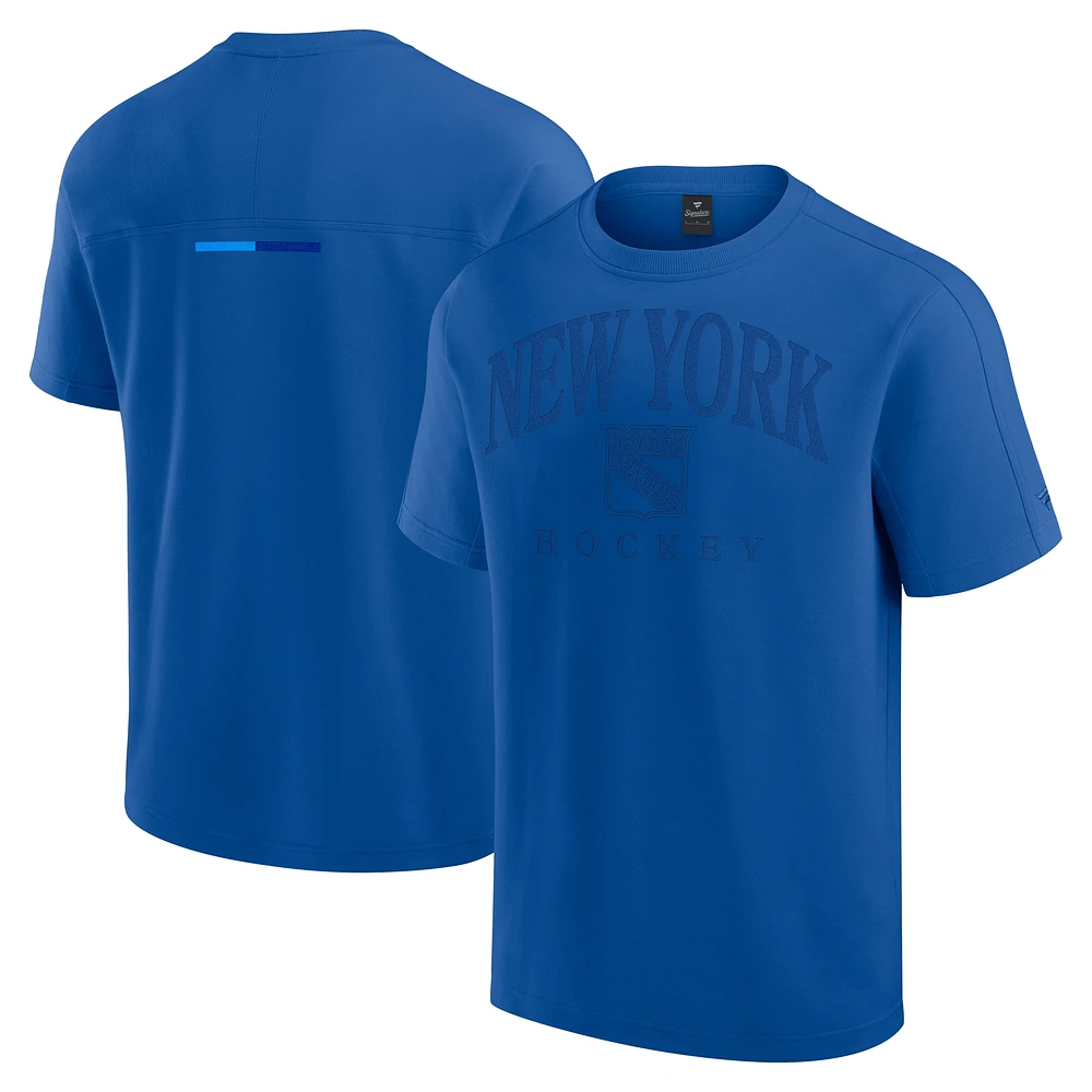 T-shirt bleu fanatiques pour hommes New York Rangers Elements Flex Tri-Blend