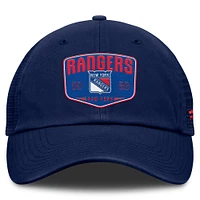 Casquette ajustable One-Time Fundamental Trucker bleue de New York Rangers pour hommes Fanatics