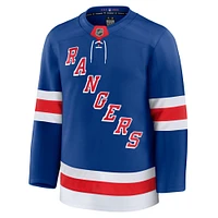 Maillot Fanatics bleu de qualité supérieure pour homme des New York Rangers