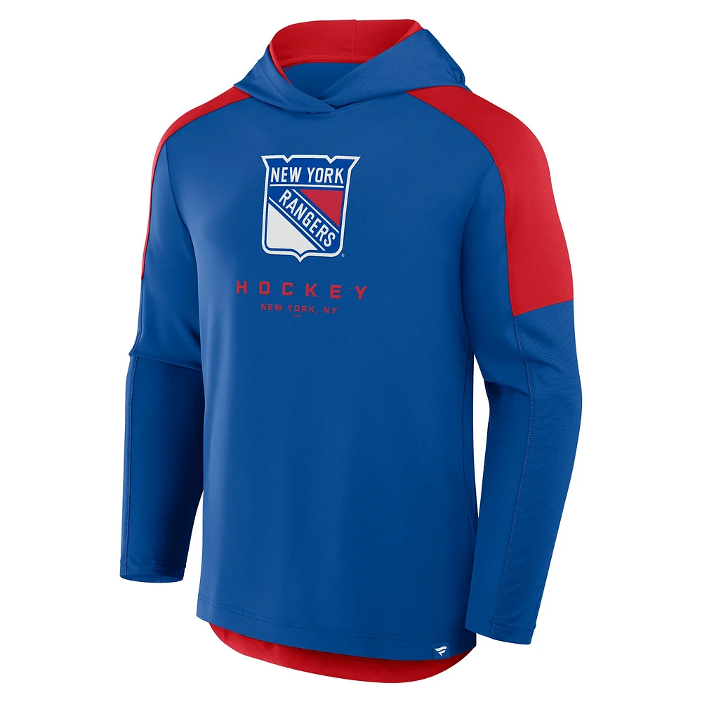 Sweat à capuche de transition Meta Game pour hommes Fanatics Blue New York Rangers