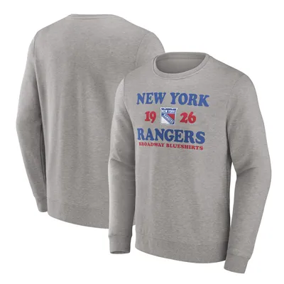 Lids New York Rangers Antigua Action Quarter-Zip Pullover Sweatshirt -  Heathered Navy