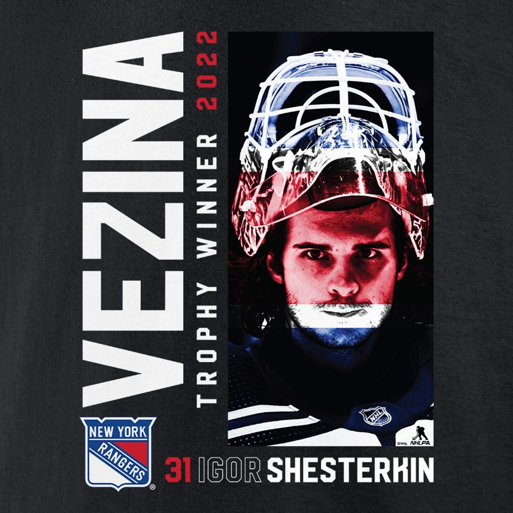 Igor Shesterkin New York Rangers 2022 Vezina Trophy Winner shirt
