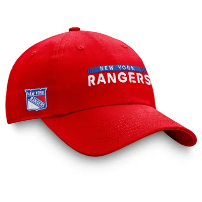 New York Rangers Fanatics Branded Authentic Pro Rink Adjustable Hat - Red