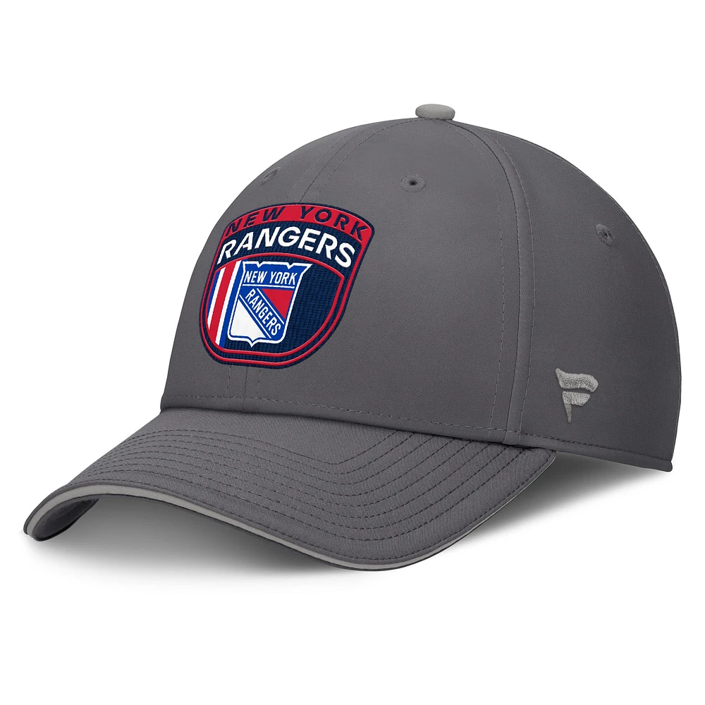 Men's Fanatics Gray New York Rangers Home Ice Flex Hat