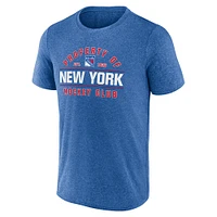 Men's Fanatics Heather Blue New York Rangers Property Of T-Shirt