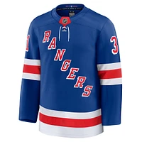 Maillot Fanatics Igor Shesterkin bleu pour homme des New York Rangers à domicile de qualité supérieure