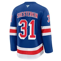 Maillot Fanatics Igor Shesterkin bleu pour homme des New York Rangers à domicile de qualité supérieure