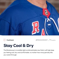 Maillot de joueur échappé à domicile Fanatics Jimmy Vesey bleu des New York Rangers pour hommes