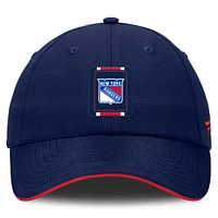 Men's Fanatics Navy/Red New York Rangers Authentic Pro Ripstop Adjustable Hat