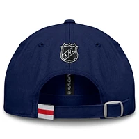 Casquette ajustable authentique Pro Prime de la marque Fanatics pour homme, bleu marine, des Rangers de New York