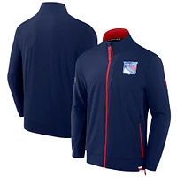 Men's Fanatics  Navy New York Rangers Authentic Pro Rink Coaches Full-Zip Jacket