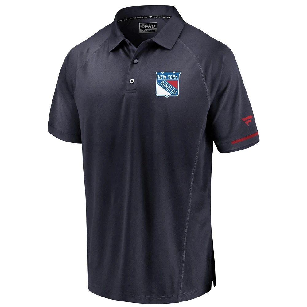 Polo authentique Pro Rinkside des New York Rangers de marque Fanatics pour hommes