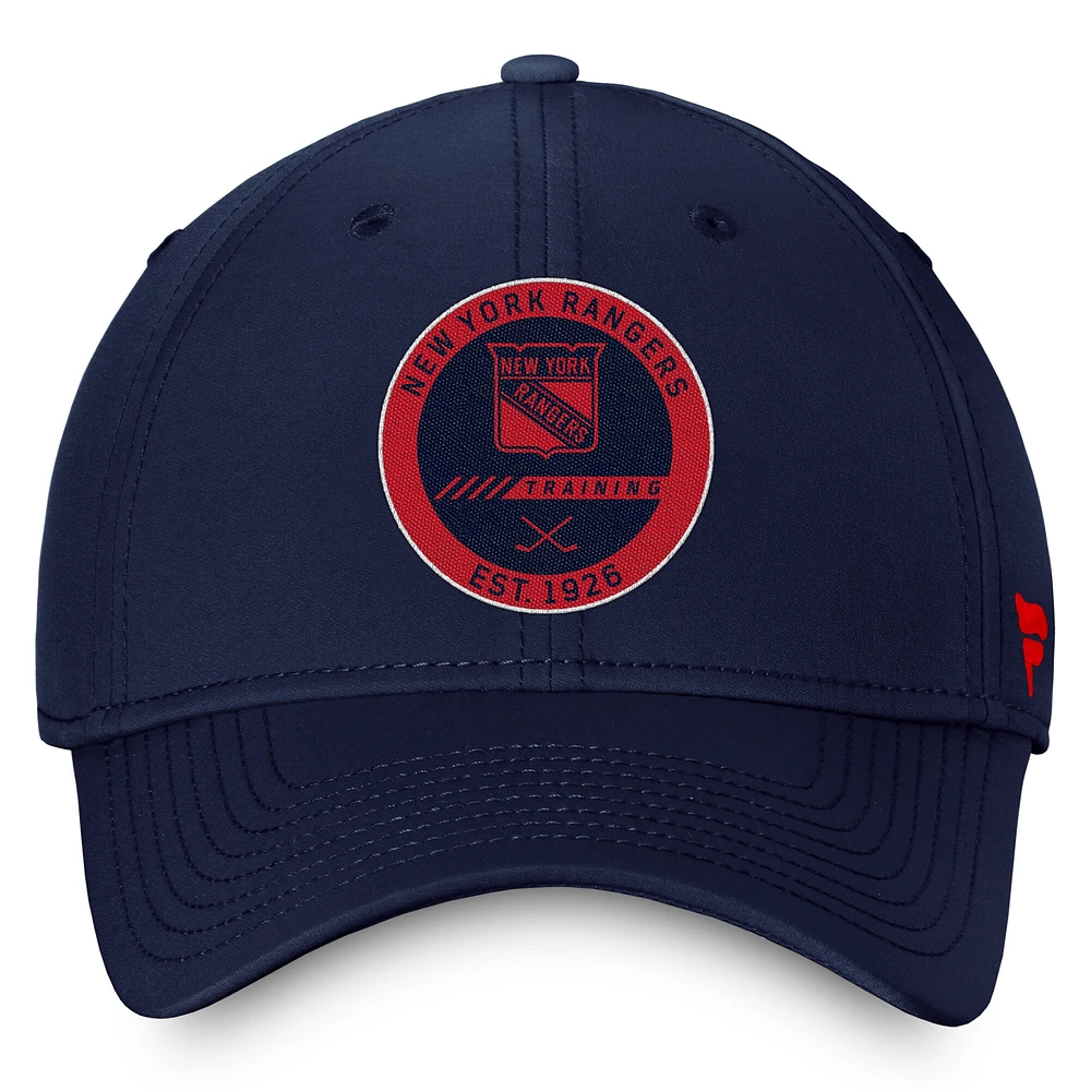 Men's Fanatics Navy New York Rangers Authentic Pro Training Camp Flex Hat
